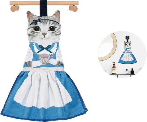 Cat Funny Hand Towels for Bathroom Kitchen